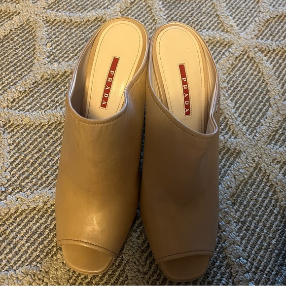 PRICE DROP!!! Prada wedge slip on sandal - Picture 3 of 7